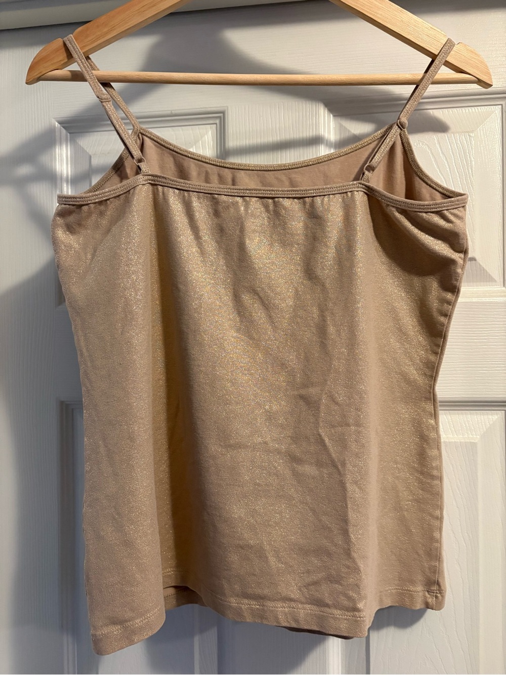 a.n.a Gold Sparkle Shimmery Spaghetti Strap Camisole - Picture 3 of 6